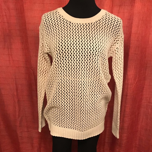 i’m in love with derek Sweaters - 💎Crochet loose knit long sleeve sweater.